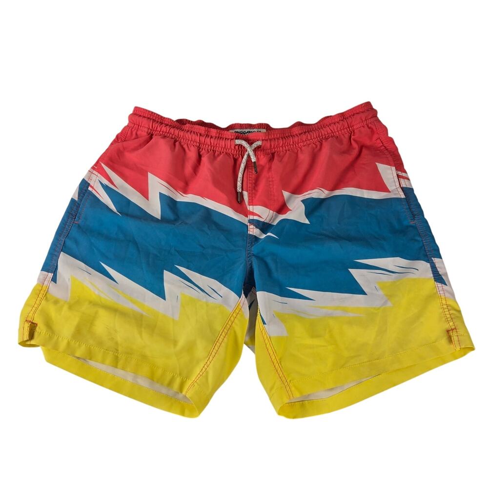 MaaMgic Men’s Quick Dry Swim Trunks 7 Inch Inseam Elastic Retro Style Size Large
